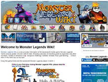 Tablet Screenshot of monster-wiki.com